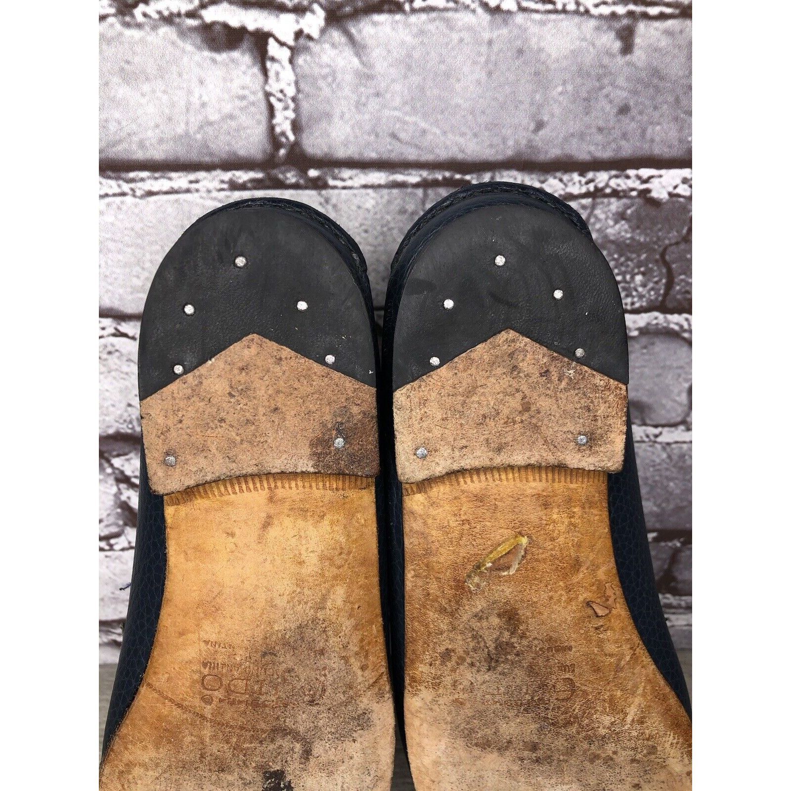 Guidi Guido Navy Blue Leather Slip On Horsebit Loafers Flats Shoes Size US 9 / IT 39 - 8 Thumbnail
