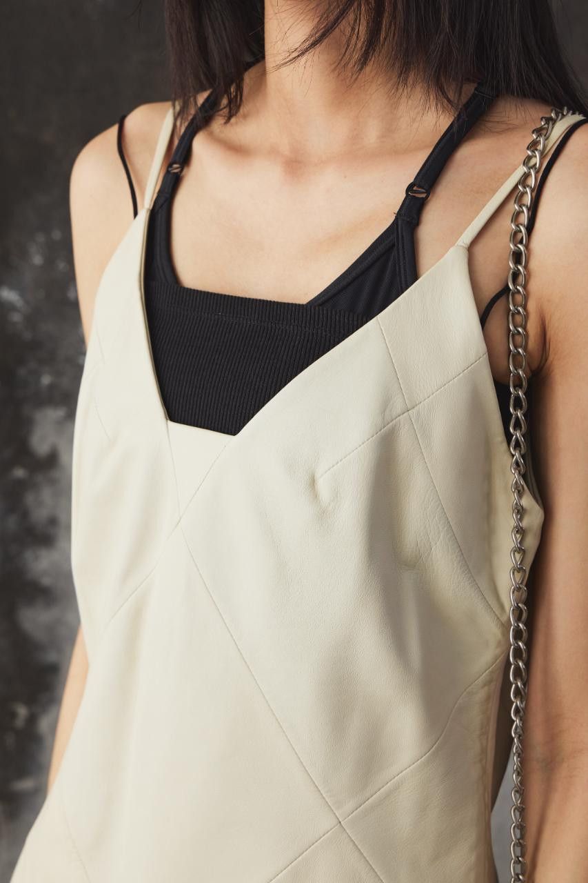 Loewe LOEWE Paneled Leather Camisole Top Size S / US 4 / IT 40 - 4 Thumbnail