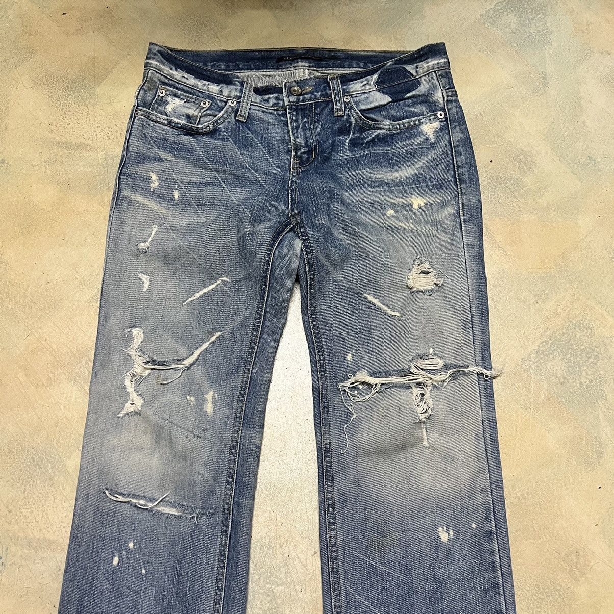 Japanese Brand Nikisix Japanese Brand Distressed Denim Jeans Size US 31 - 3 Thumbnail