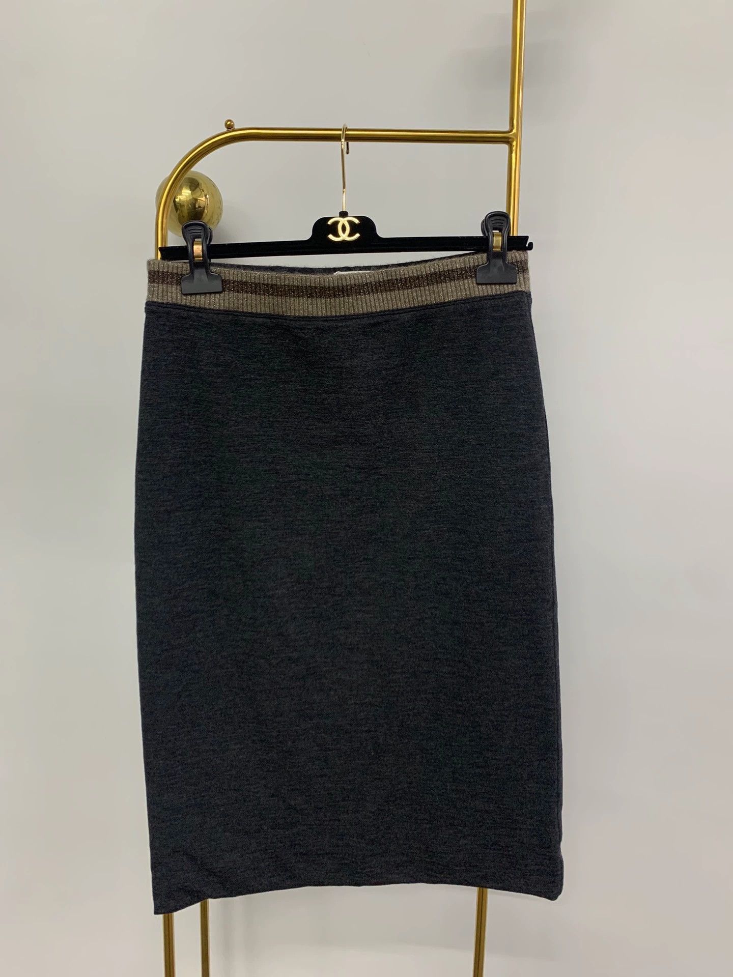 Brunello Cucinelli Brunello Cucinelli Wool Knit Skirt - dmc Size US 31 - 1 Thumbnail
