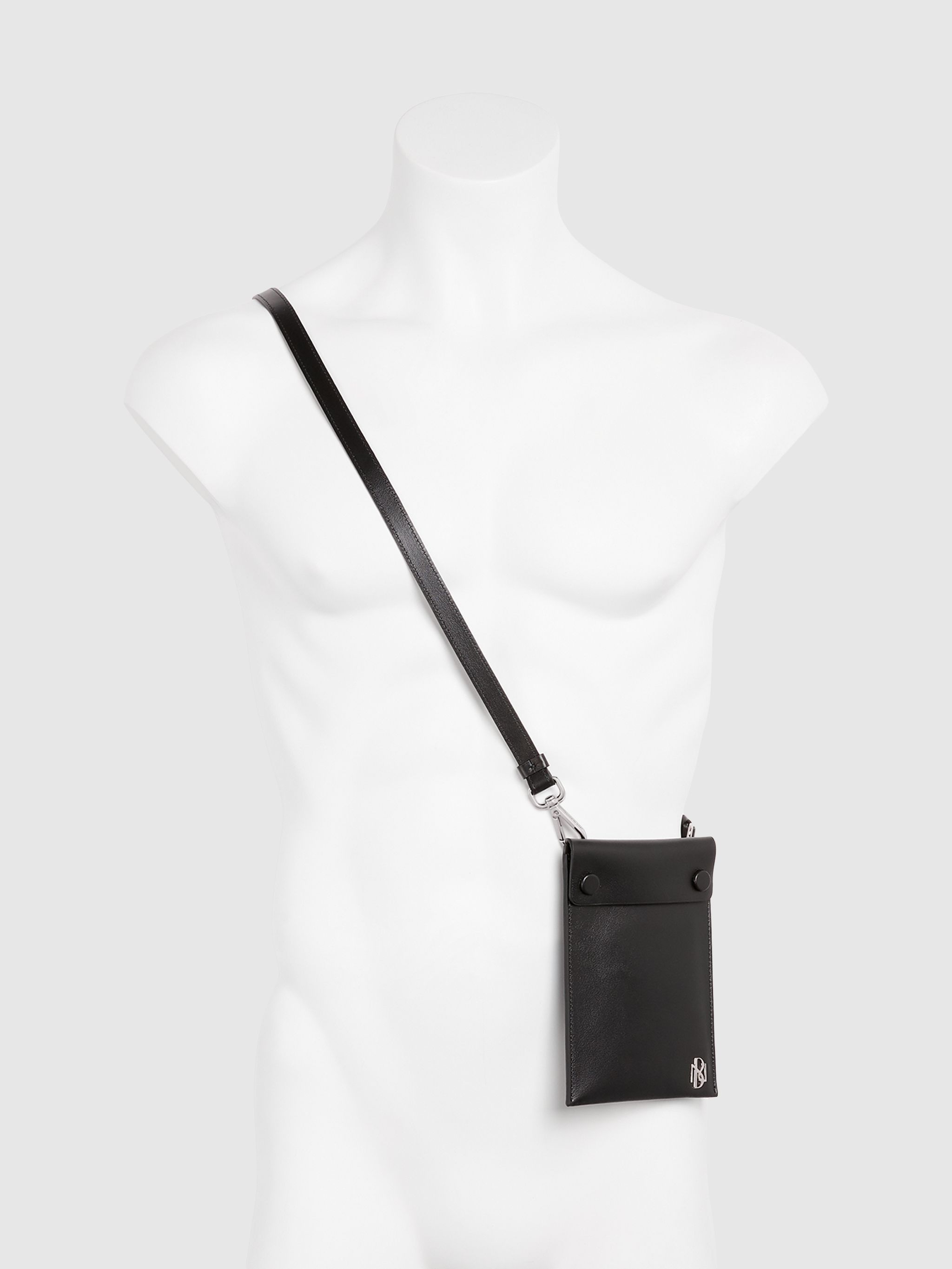 Neil Barrett neil barrett Metal Monogram Smooth Leather Strap Case Size ONE SIZE - 4 Thumbnail