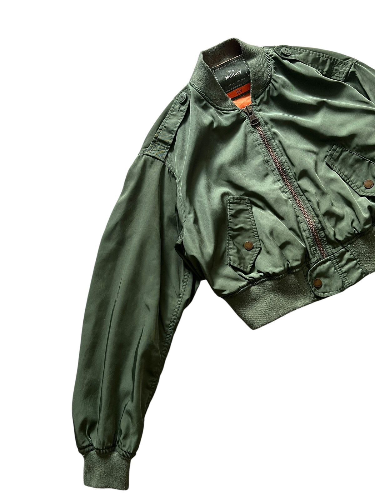 Japanese Brand 2000s SLY Military Cropped Bomber Jacket Size S / US 4 / IT 40 - 4 Thumbnail