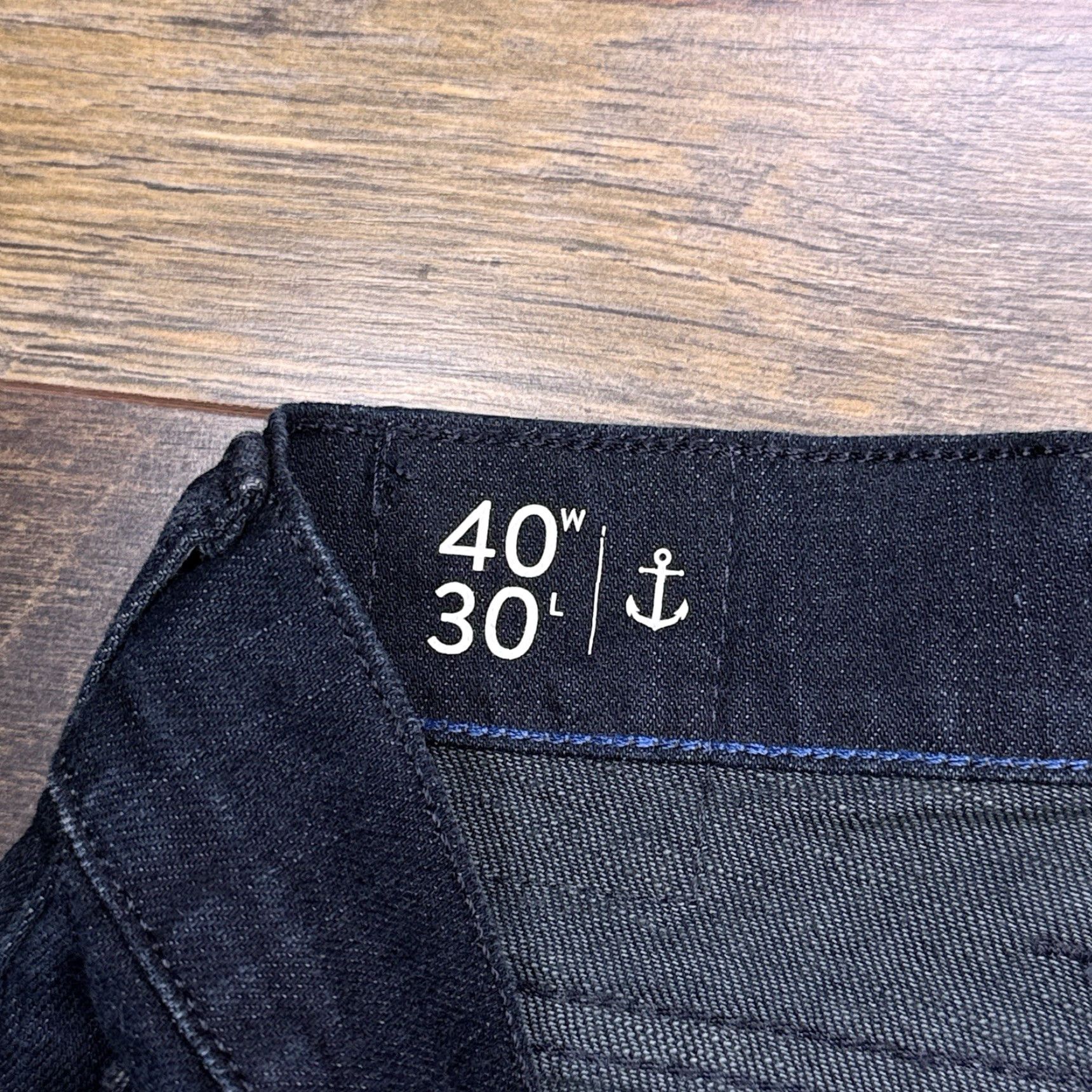 Nautica Nautica Jeans Mens 40x30 Dark Wash Mid Rise Stretch Denim City Regular Straight 5-Pocket Blue Size US 40 / EU 56 - 6 Thumbnail