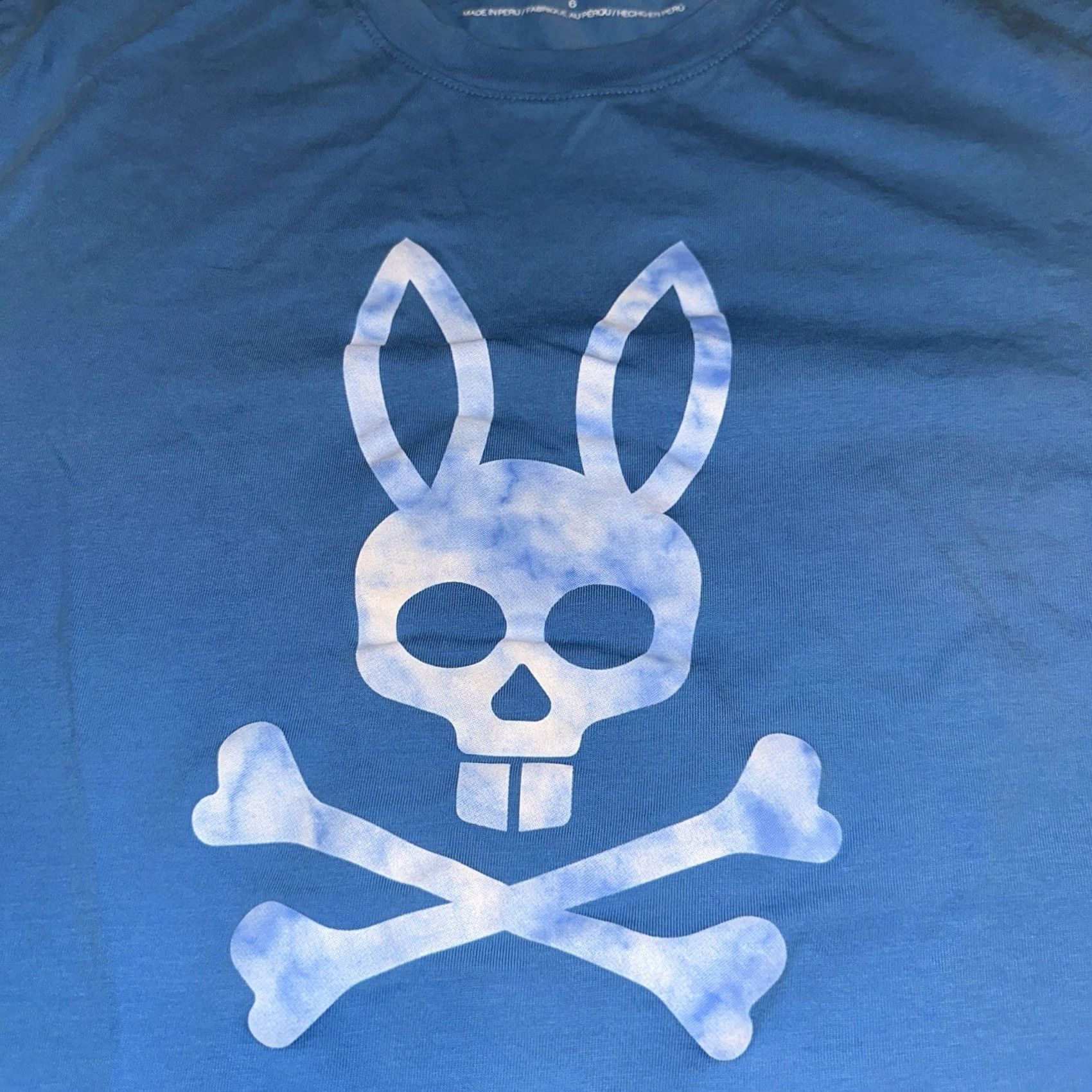 Psycho Bunny Psycho Bunny Shirt Men 2XL Blue Cotton Graphic Print Short Sleeve Preppy Size US XXL / EU 58 / 5 - 4 Thumbnail