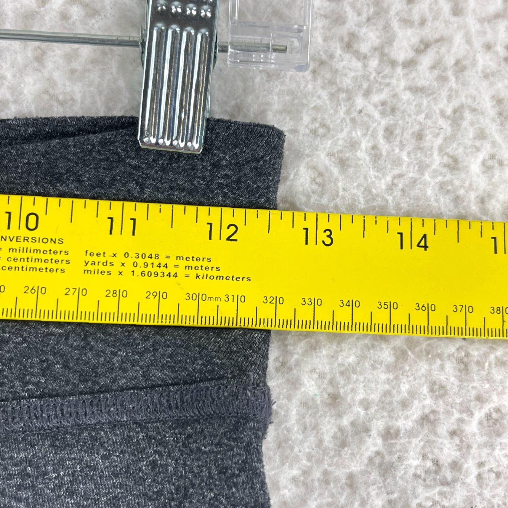 Beyond Yoga Beyond Yoga Gray Mid-Rise Ankle Leggings Womens Size Small Pull On Size 40" / US 18 - 6 Thumbnail