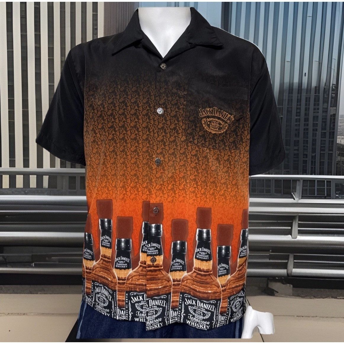 Dragonfly Jack Daniels Dragonfly Shirt Mens Medium Black Whiskey Borde Size US M / EU 48-50 / 2 - 1 Thumbnail