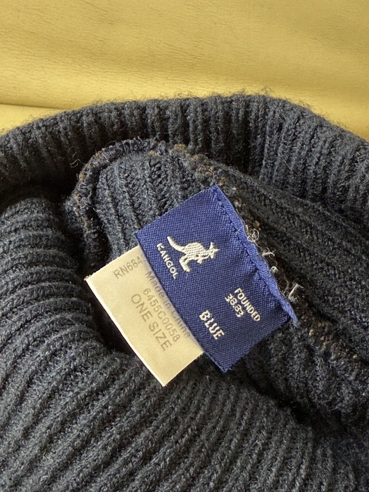Kangol Vintage Kangol Blue Striped Beanie Hat Size ONE SIZE - 4 Thumbnail