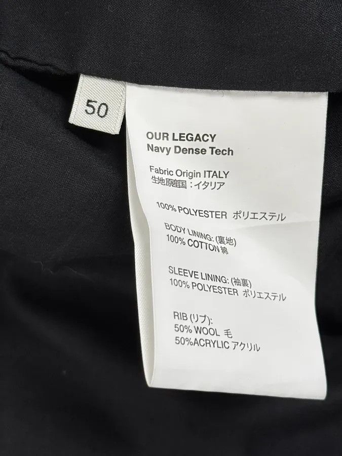 Our Legacy Our Legacy Navy Military Garment Bomber Jacket Size US M / EU 48-50 / 2 - 11 Thumbnail