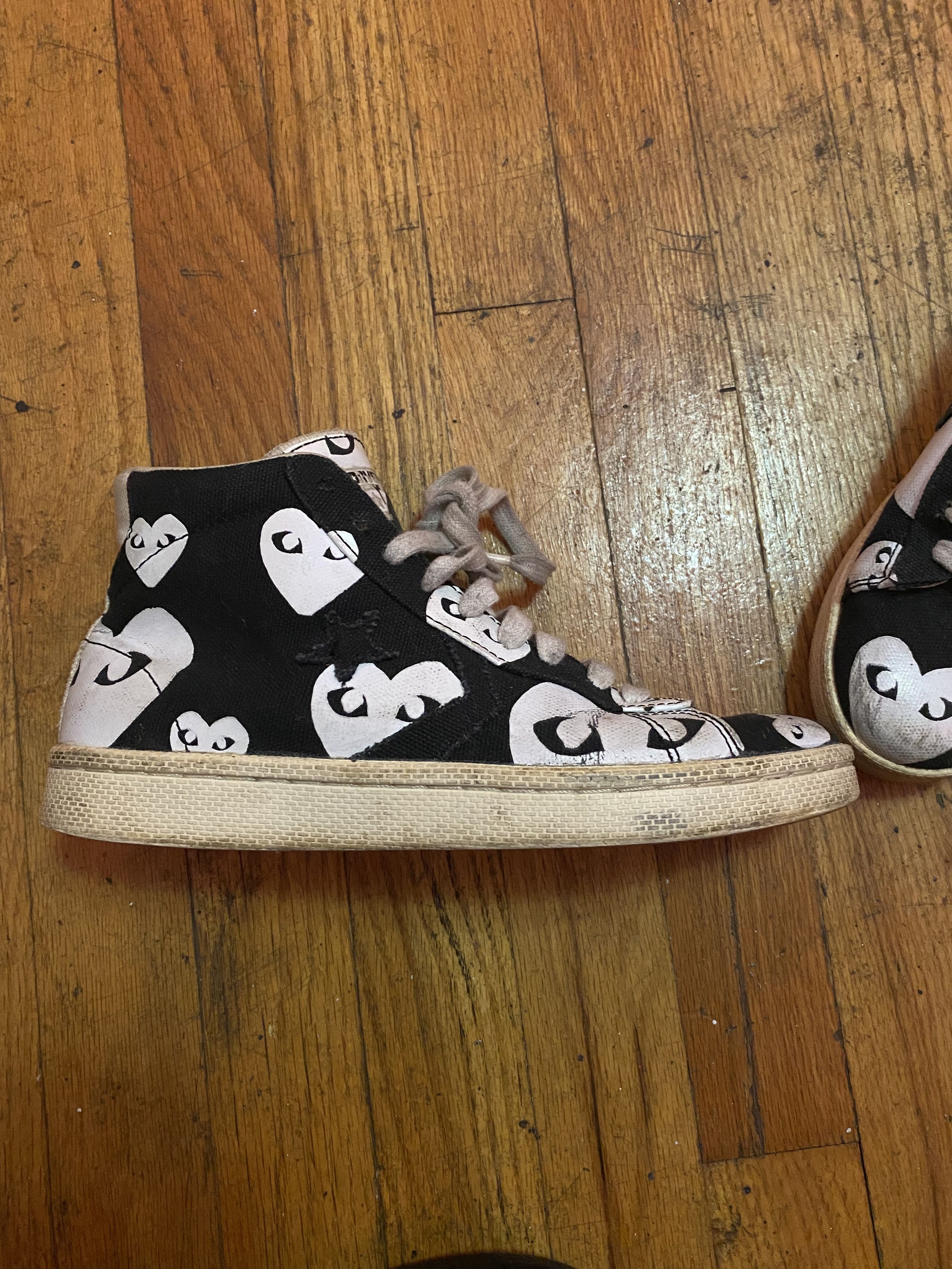 Comme des Garcons COMME DES GARÇONS x CONVERSE Hi-Top Snkrs ⊛ BLK/WTE ⊛ GntlyW Size US 7.5 / IT 37.5 - 8 Thumbnail