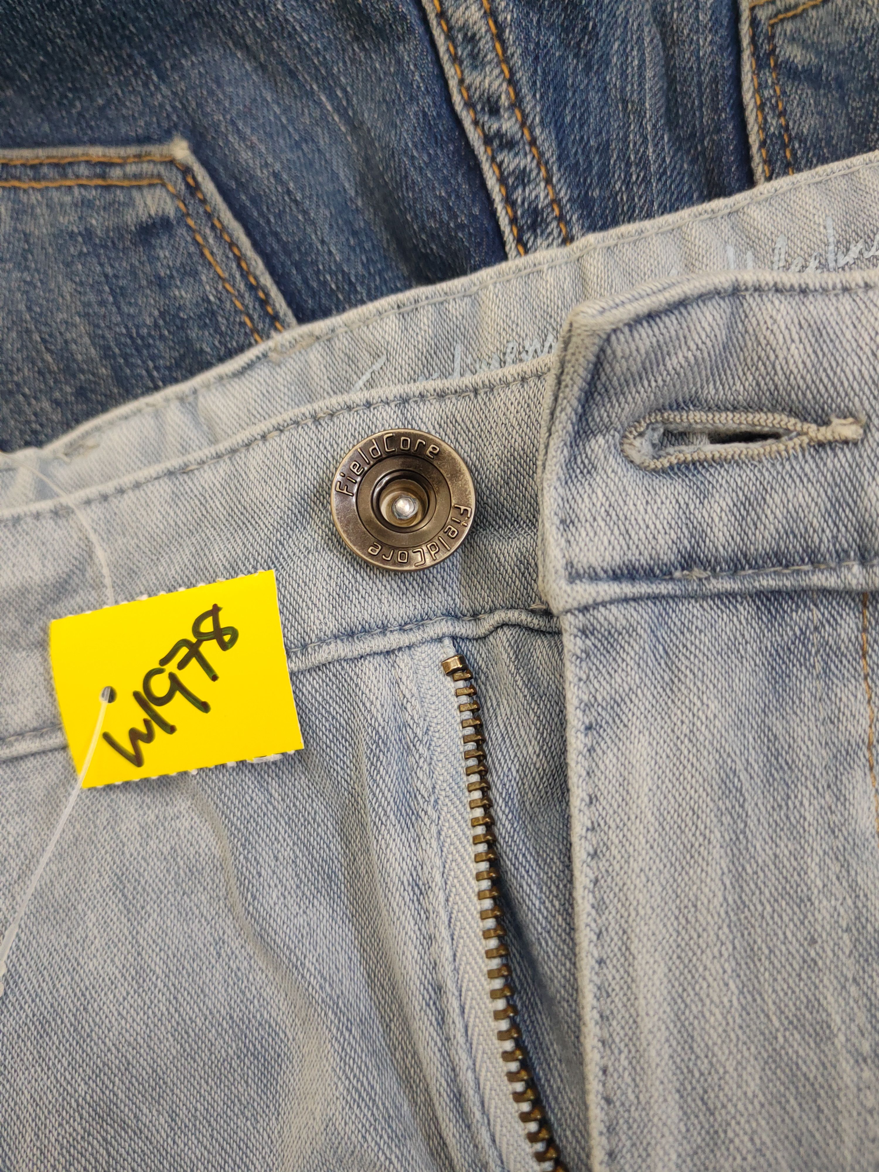 Japanese Brand FieldCore japan Distressed Ripped Soft denim Jeans #W1978 Size US 34 / EU 50 - 16 Thumbnail