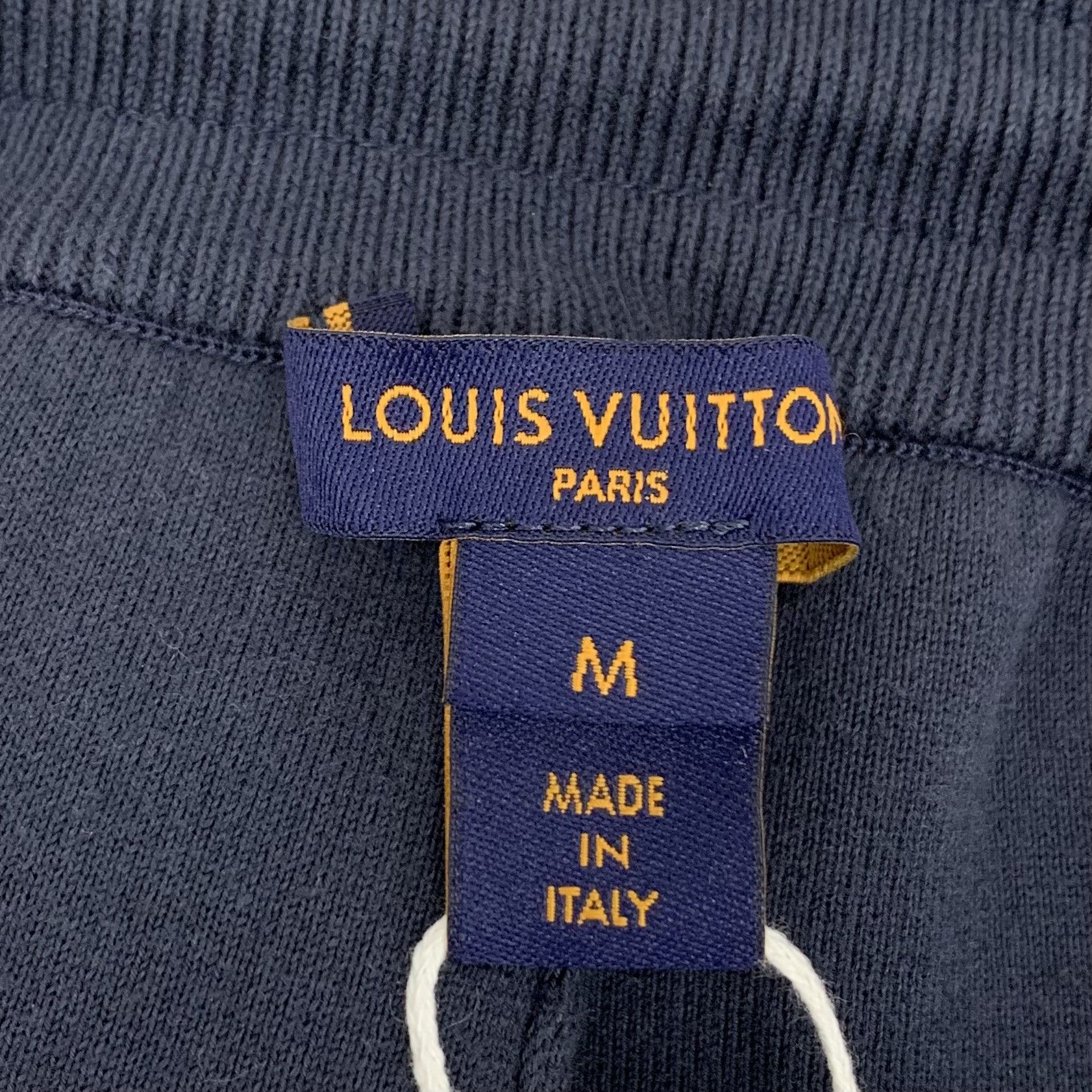 Louis Vuitton LV Logo Sweatpants Navy (M) Size US 34 / EU 50 - 7 Thumbnail