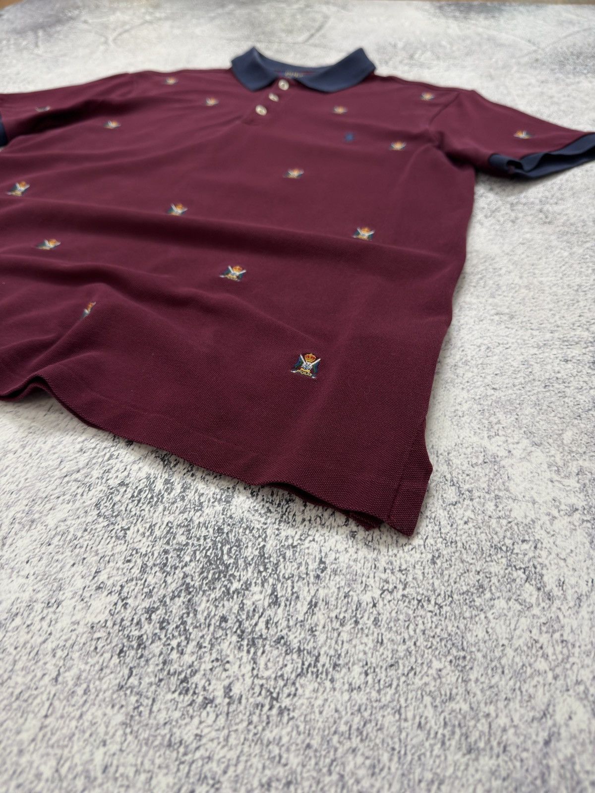 Polo Ralph Lauren POLO RALPH LAUREN MONOGRAM CREST POLO SHIRT CUSTOM SLIM FIT Size US L / EU 52-54 / 3 - 2 Thumbnail