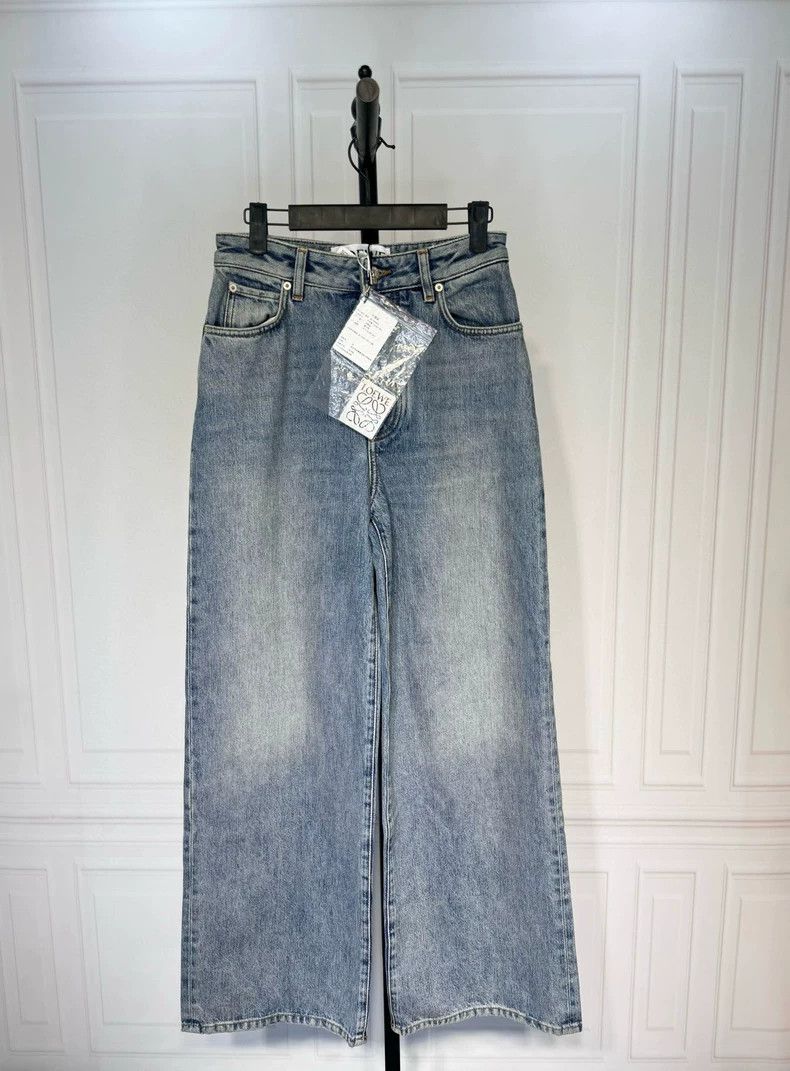 Loewe High-Waist Denim Jeans - dmc