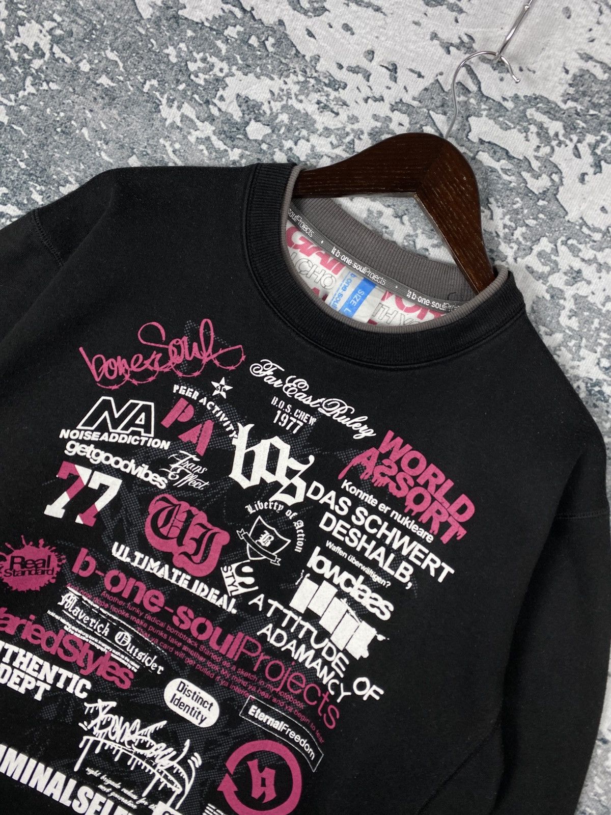 Designer Vintage B-One-Soul Project Crewneck Sweatshirts Size US L / EU 52-54 / 3 - 2 Thumbnail