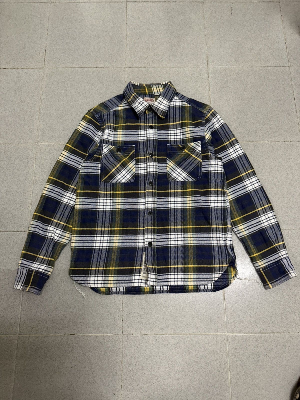 Japanese Brand Vintage Houston Union Made Flannel Shirt Size US M / EU 48-50 / 2 - 1 Thumbnail
