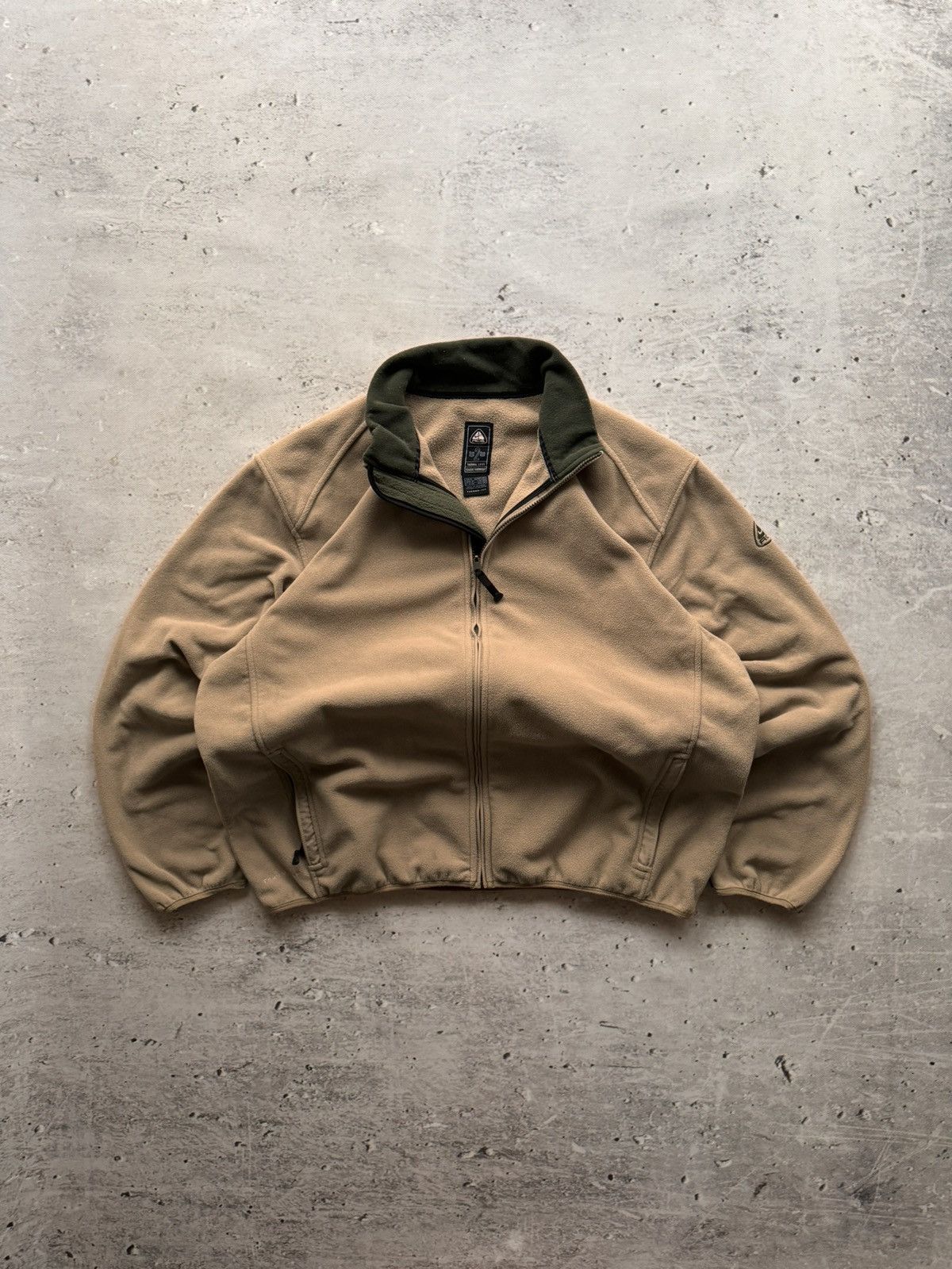 NIKE ACG TEDDY FLEECE VINTAGE BASIC LOGO ZIP HOODIE