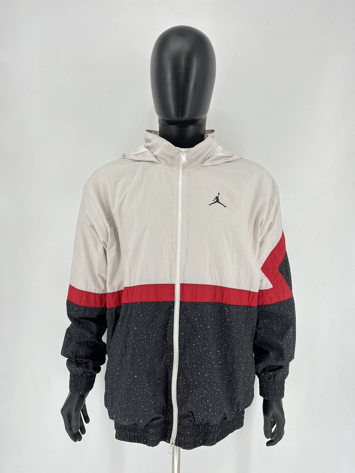 Jordan Brand × Vintage 90’S JORDAN VINTAGE AIR MAX DRILL NYLON HOODED JACKET Size US XL / EU 56 / 4 - 2 Thumbnail