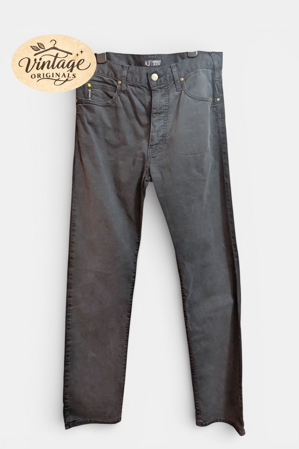 Armani Armani Jeans Black Denim Pants – W32, Stretch Cotton Size 26" / US 2 / IT 38 - 1 Thumbnail