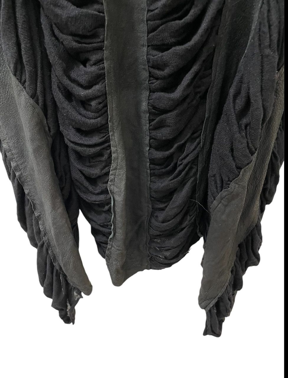 10sei0otto 10sei0otto leather insert knitwear cape/jacket Size S / US 4 / IT 40 - 6 Thumbnail