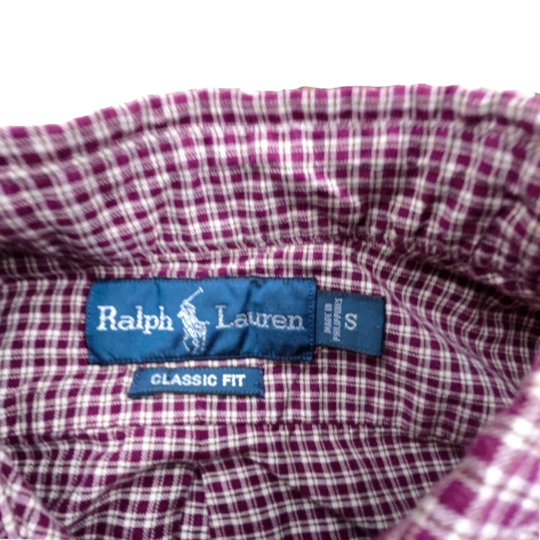 Ralph Lauren Ralph Lauren Shirt Men's Small Red Plaid Button-Up Classic Fit Dress Casual Long Sleeve Size 36R - 3 Thumbnail