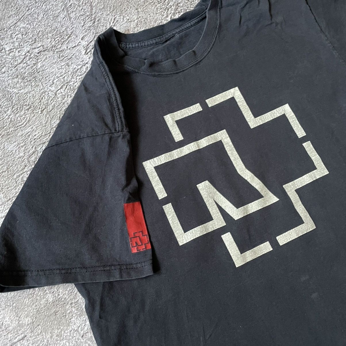 Vintage Vintage 90s Rammstein Graphic Tee Black Goth Band Techwear M Size US M / EU 48-50 / 2 - 5 Thumbnail