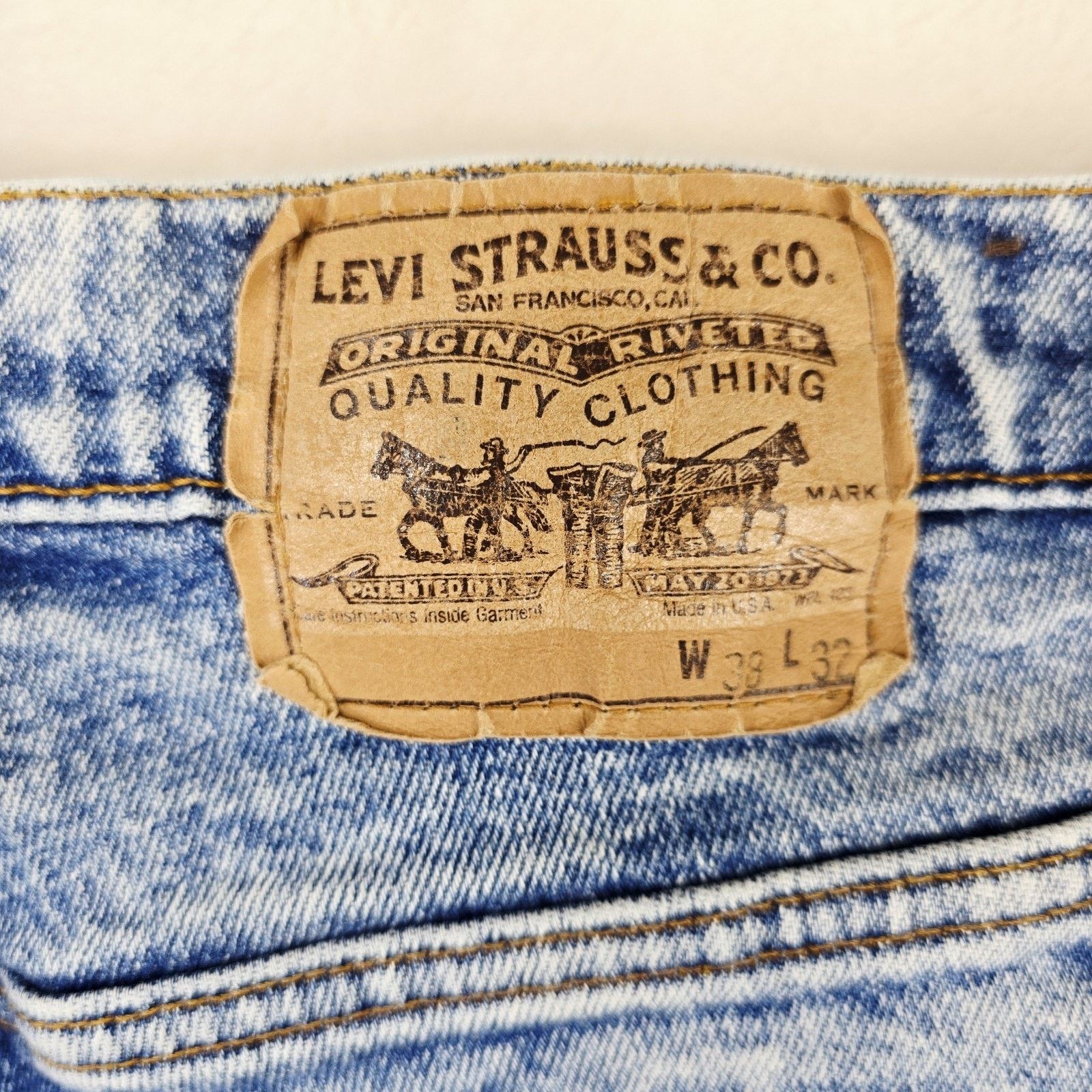 Levi's Vintage Levis 515 Acid Washed Jeans Fits 36x31 Denim 38x32 Size US 36 / EU 52 - 10 Thumbnail