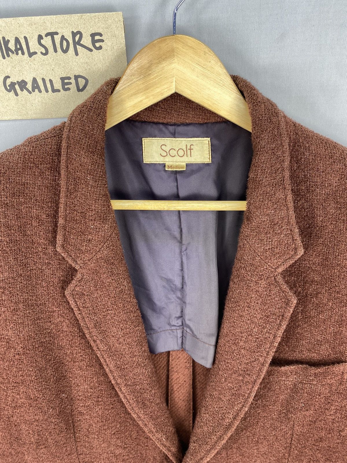 Japanese Brand Vintage Wool Jacket By Scolf Size US S / EU 44-46 / 1 - 7 Thumbnail