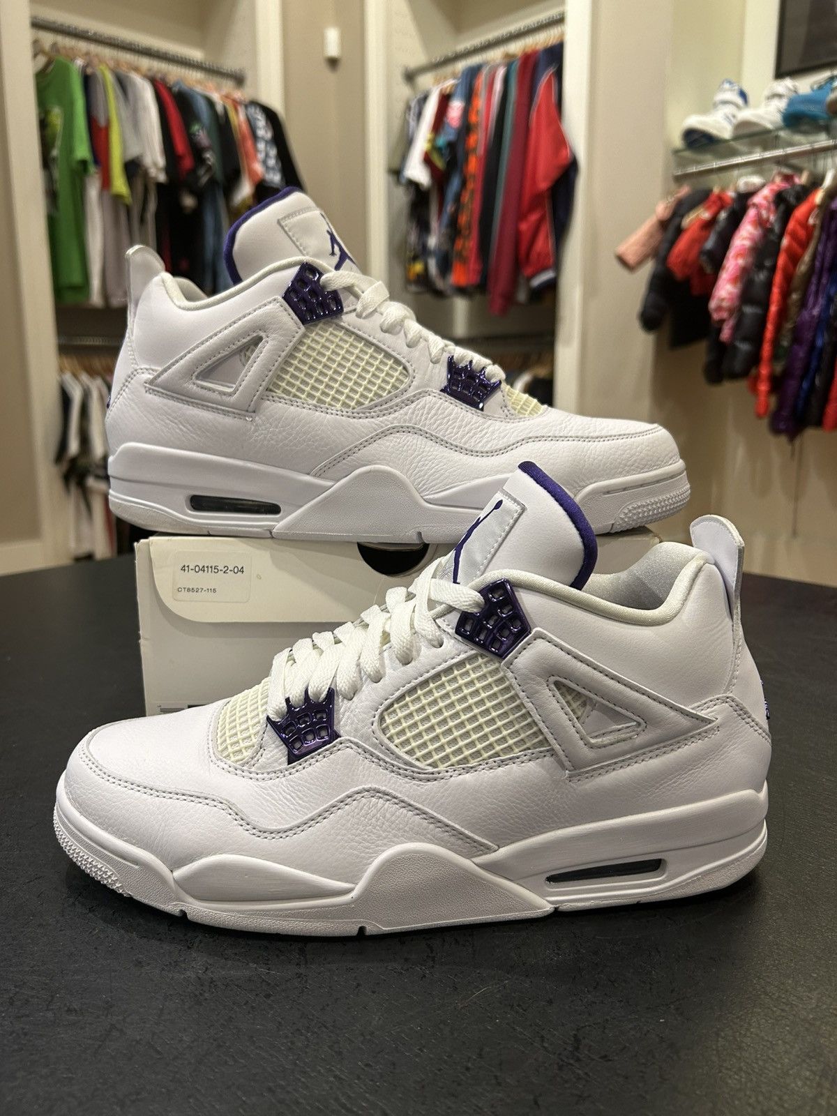 Jordan Brand Jordan 4 Retro ‘Metallic Purple’ Size US 11 / EU 44 - 1 Thumbnail