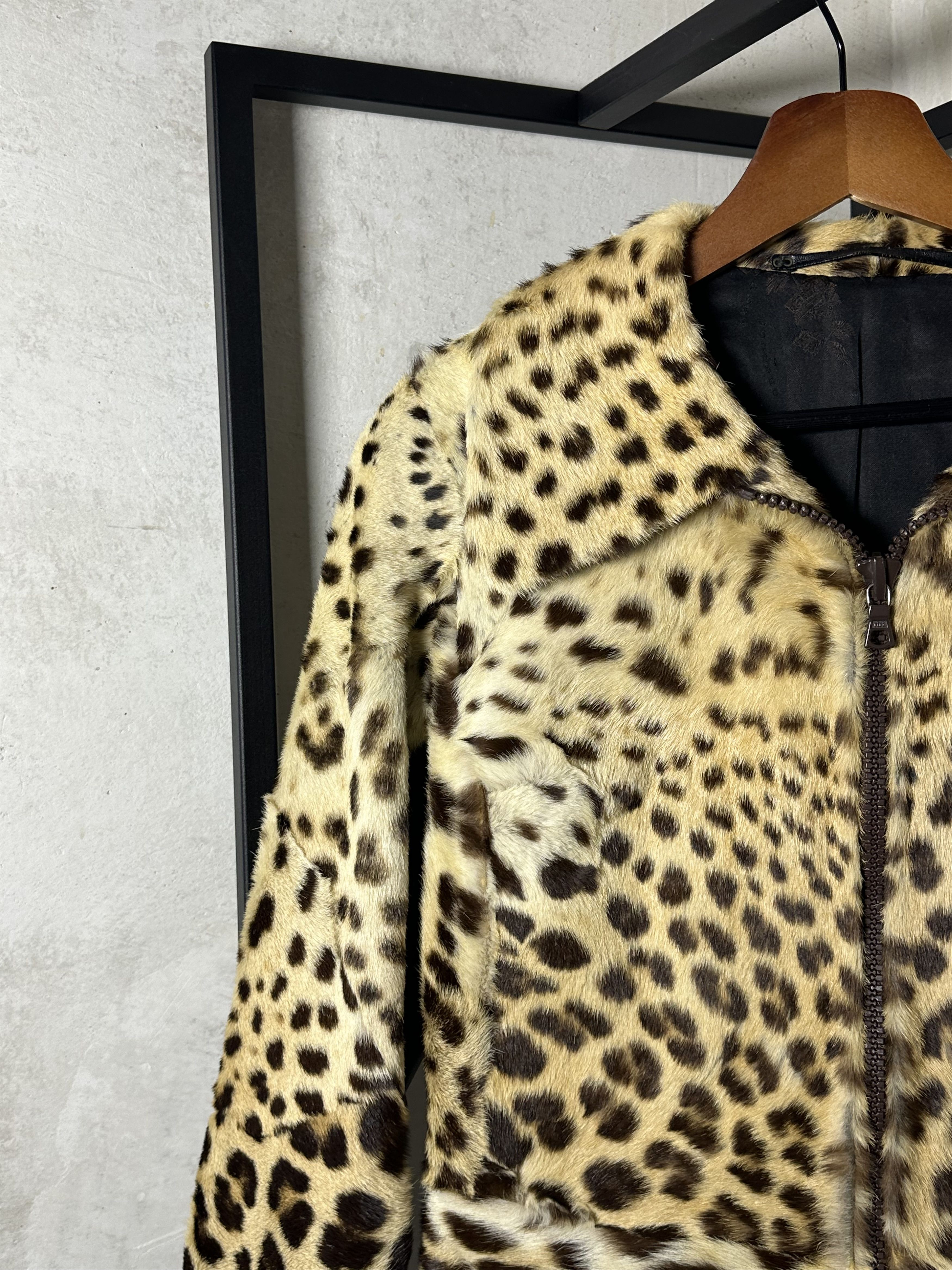 PONY Nocturne Pony Fur Leopard Printed Blazer Size XS / US 0-2 / IT 36-38 - 5 Thumbnail