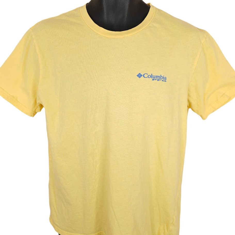 Columbia Columbia PFG T Shirt Mens Size Large Yellow Performance Fish Size US L / EU 52-54 / 3 - 2 Thumbnail