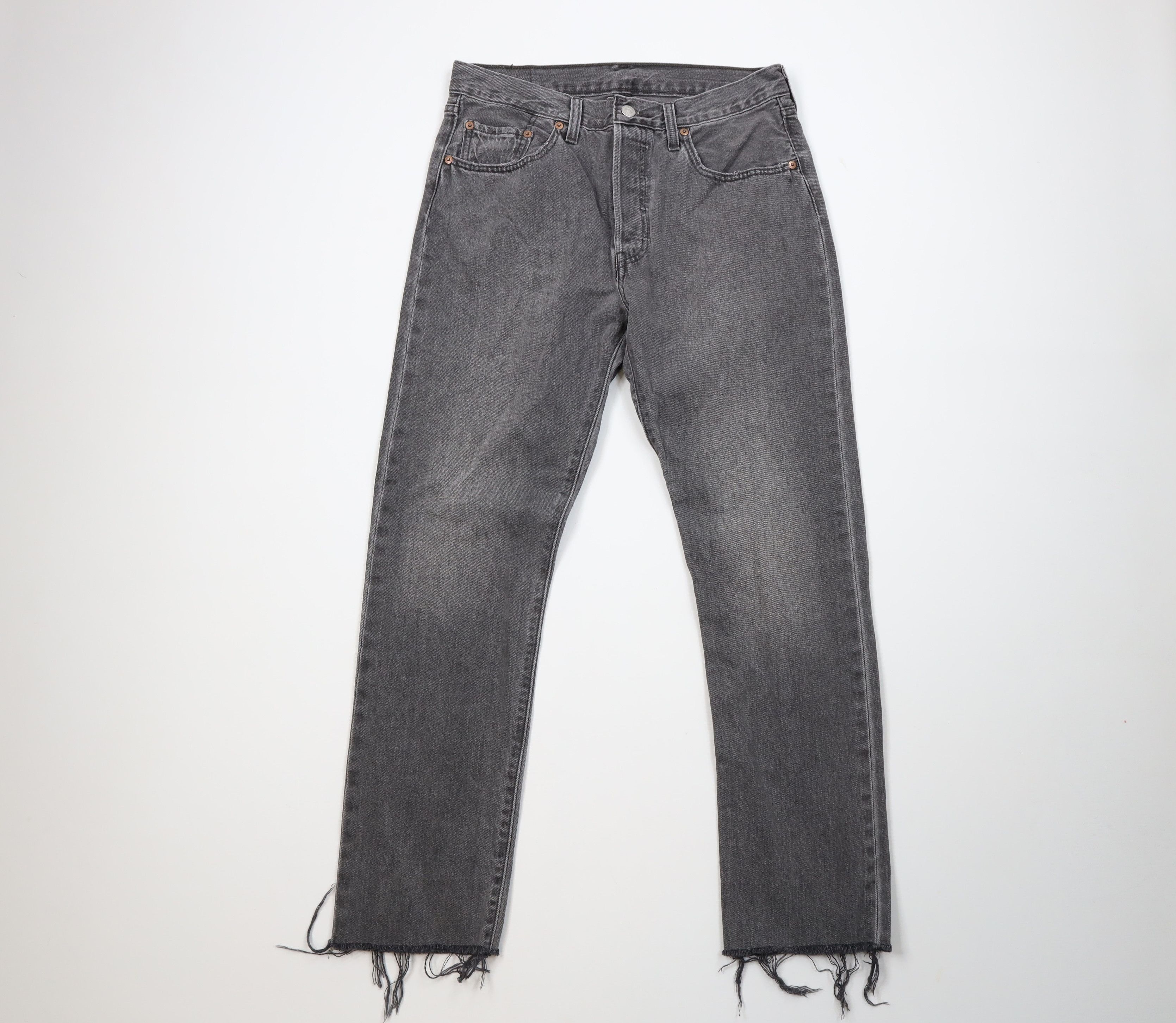 Vintage Y2K Levis 501xx Fly Raw Hem Original Fit Jeans