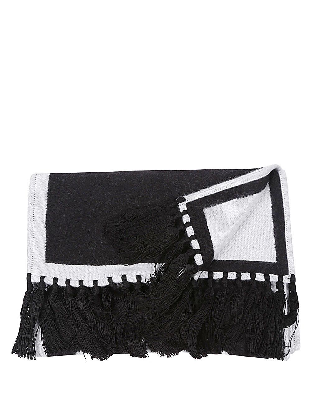 Palm Angels o1y0325 Size : OS / Logo Scarf in Black/Light Grey Size ONE SIZE - 2 Thumbnail