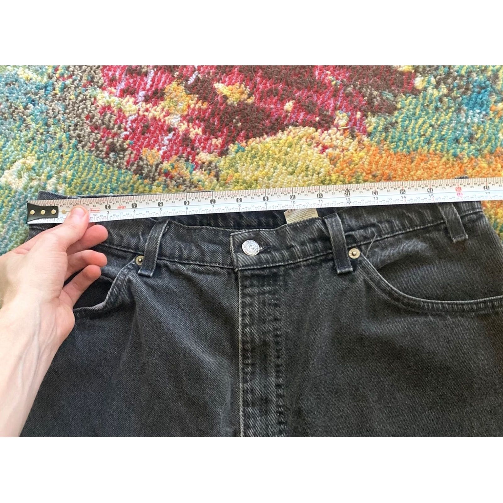 Levi's VINTAGE Levi's 550 Jeans Mens 36x30 Black Orange Tab USA Made 90s 33x29 Relaxed Denim 5-Pocket Size US 36 / EU 52 - 6 Thumbnail