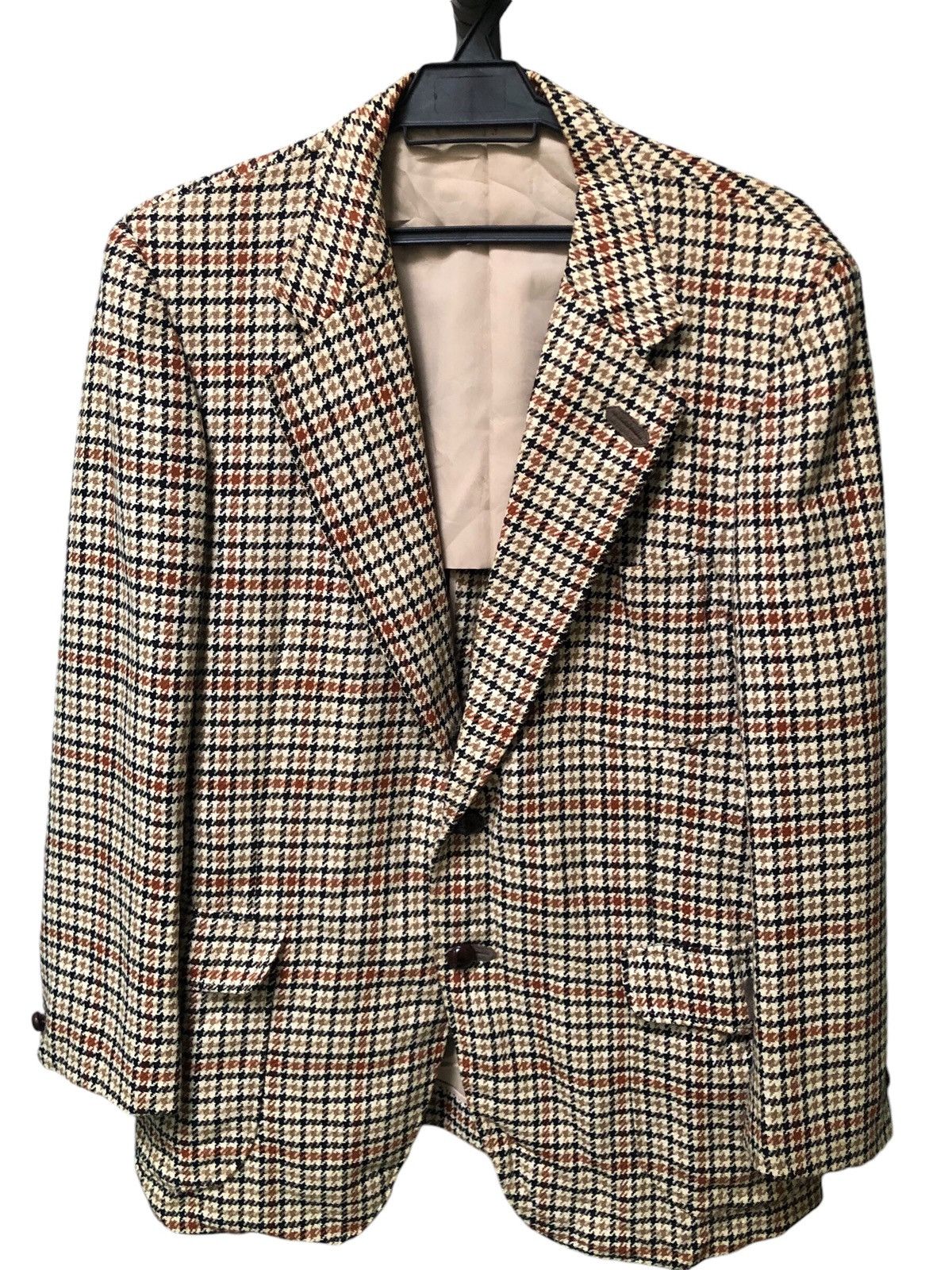 DAKS × Vintage Vintage Daks London Houndstooth Blazer Size US M / EU 48-50 / 2 - 1 Thumbnail