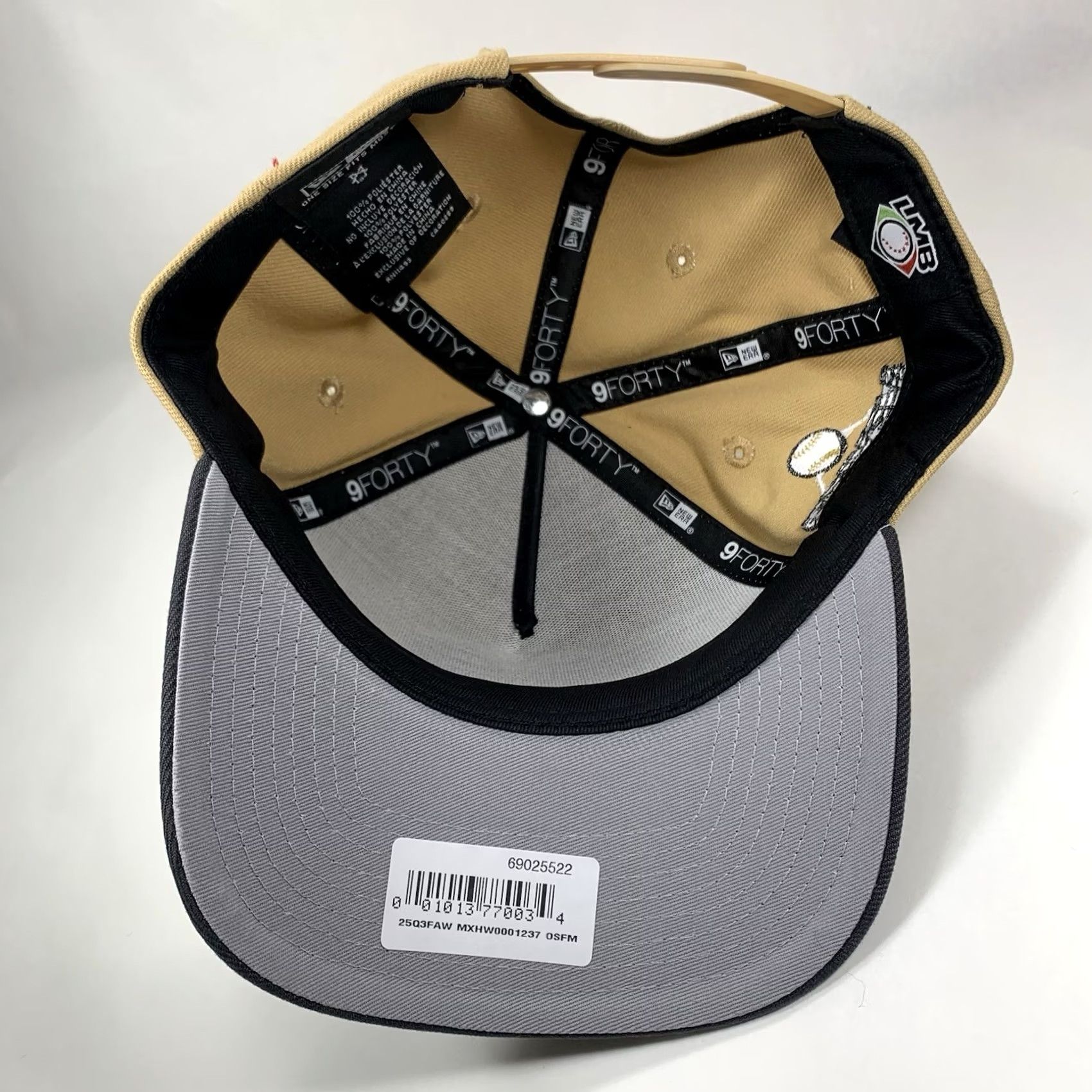 New Era New Era Baseball Cap Mens Adjustable Beige 9forty LMB Diablos Rojos Del Mexico Black NWT Snapback Size ONE SIZE - 6 Thumbnail