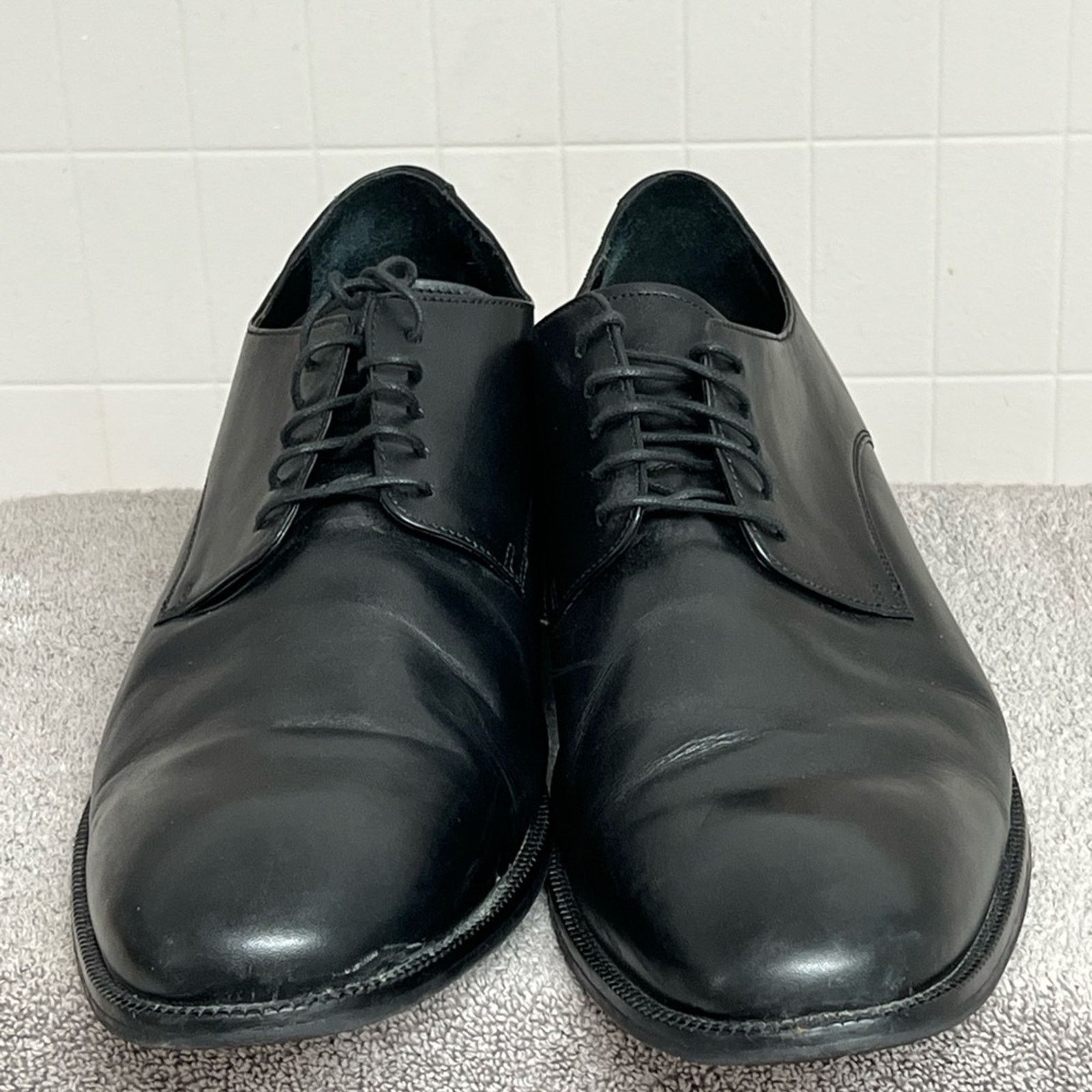 Cole Haan COLE HAAN Benton Black 15 M Men Plain Toe Derby Dress Shoes Size US 15 / EU 48 - 3 Thumbnail
