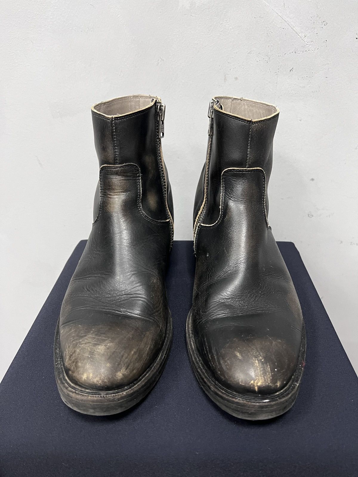 Allsaints Allsaint faded boots vintage moto archive style Size US 10 / EU 43 - 5 Thumbnail