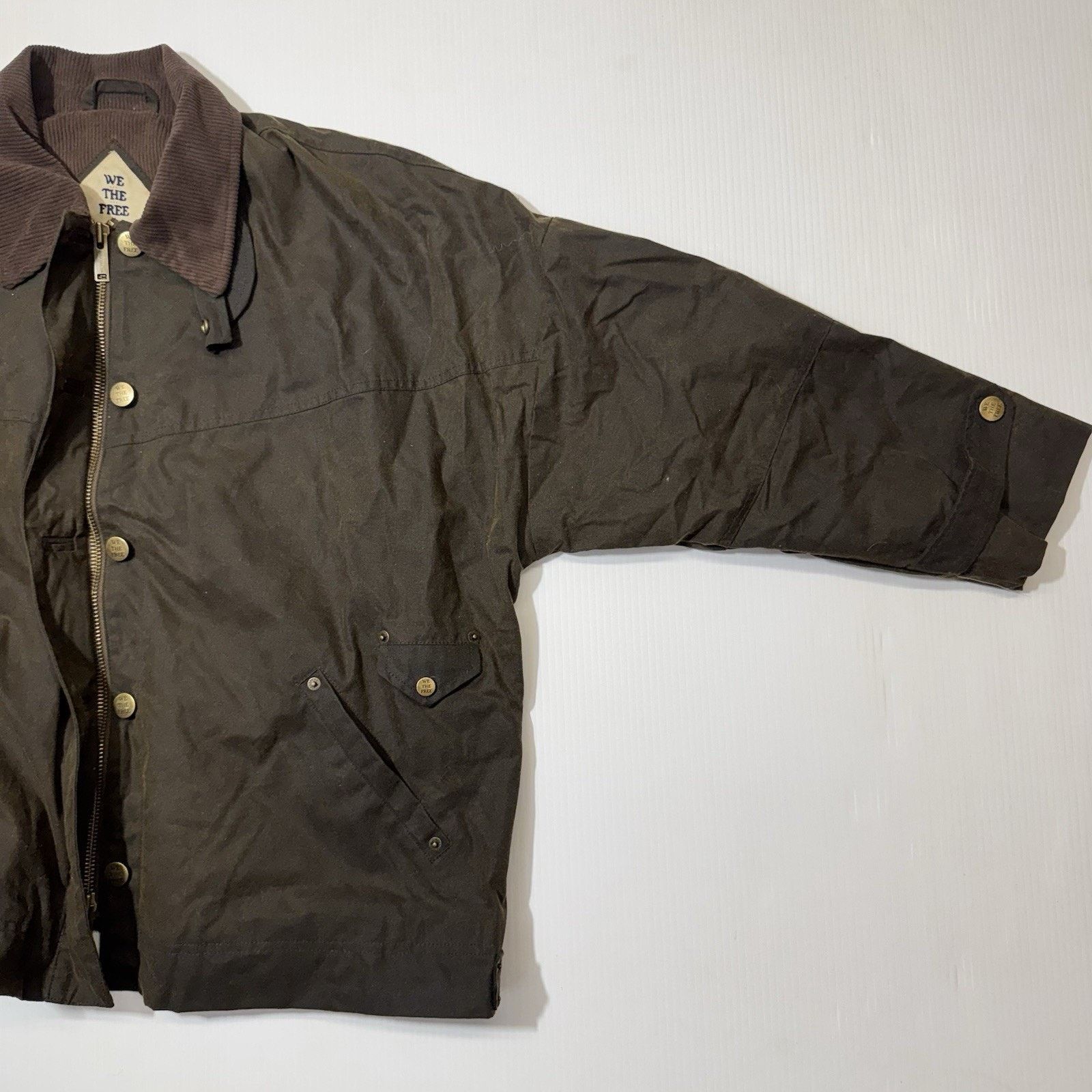 Other Women’s We The Free Waxed Olive Green Size M Corduroy Collar Size M / US 6-8 / IT 42-44 - 3 Thumbnail