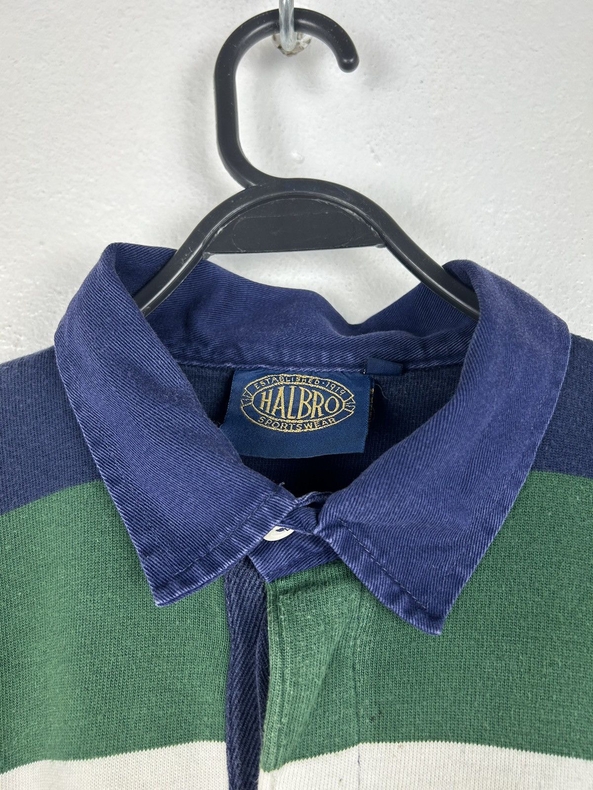 Vintage 90s Vintage Cambridge University Striped Collared Rugby Size US XL / EU 56 / 4 - 2 Thumbnail