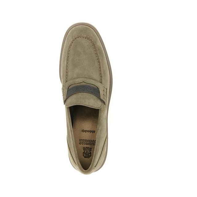 BRUNELLO CUCINELLI Beige Suede Loafers New & Authentic (Wome