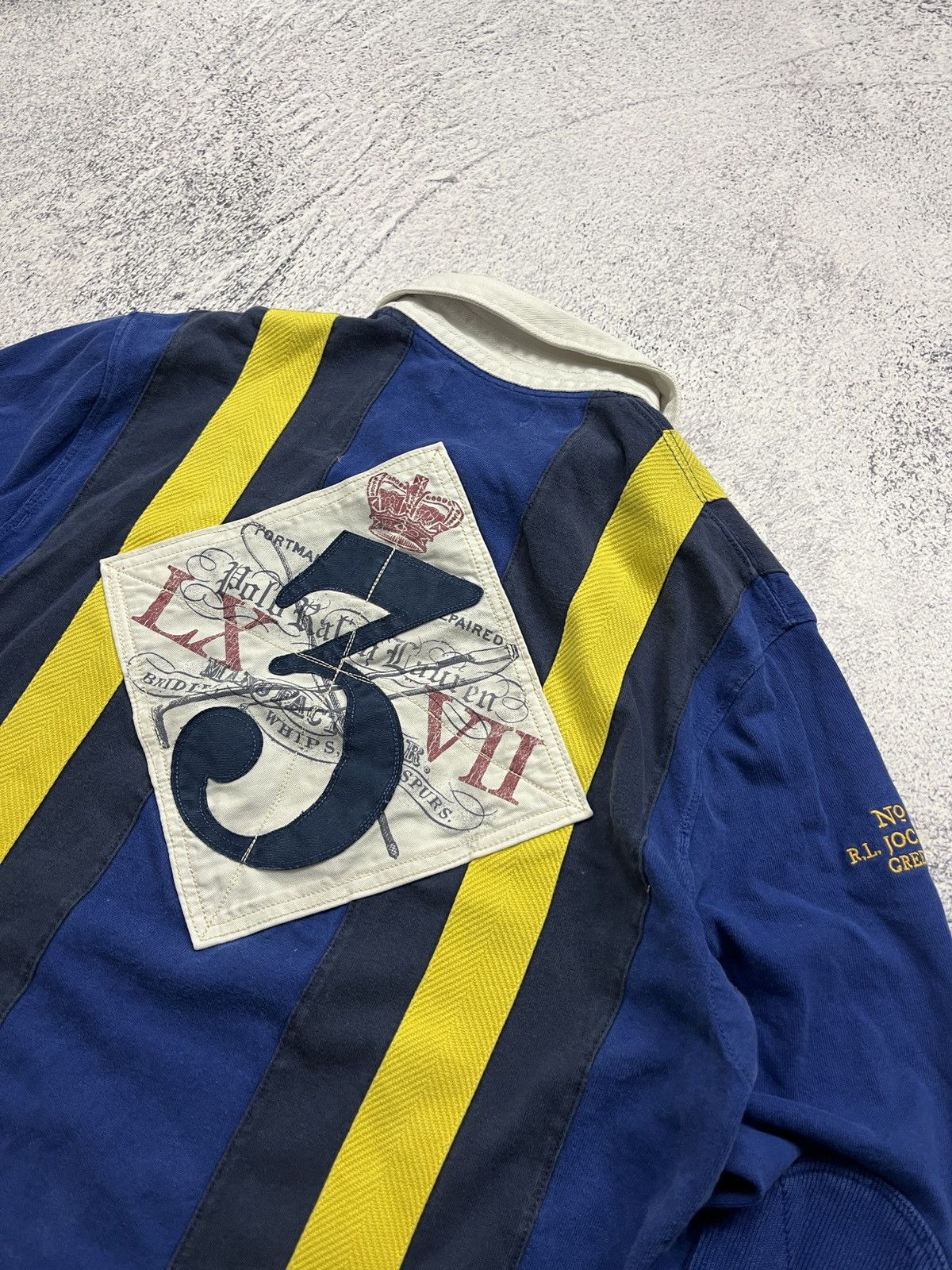Polo Ralph Lauren × Vintage 🏇🏿Vintage 90’s Polo Ralph Lauren Jockey Racing Rugby Shirt Size US M / EU 48-50 / 2 - 9 Thumbnail