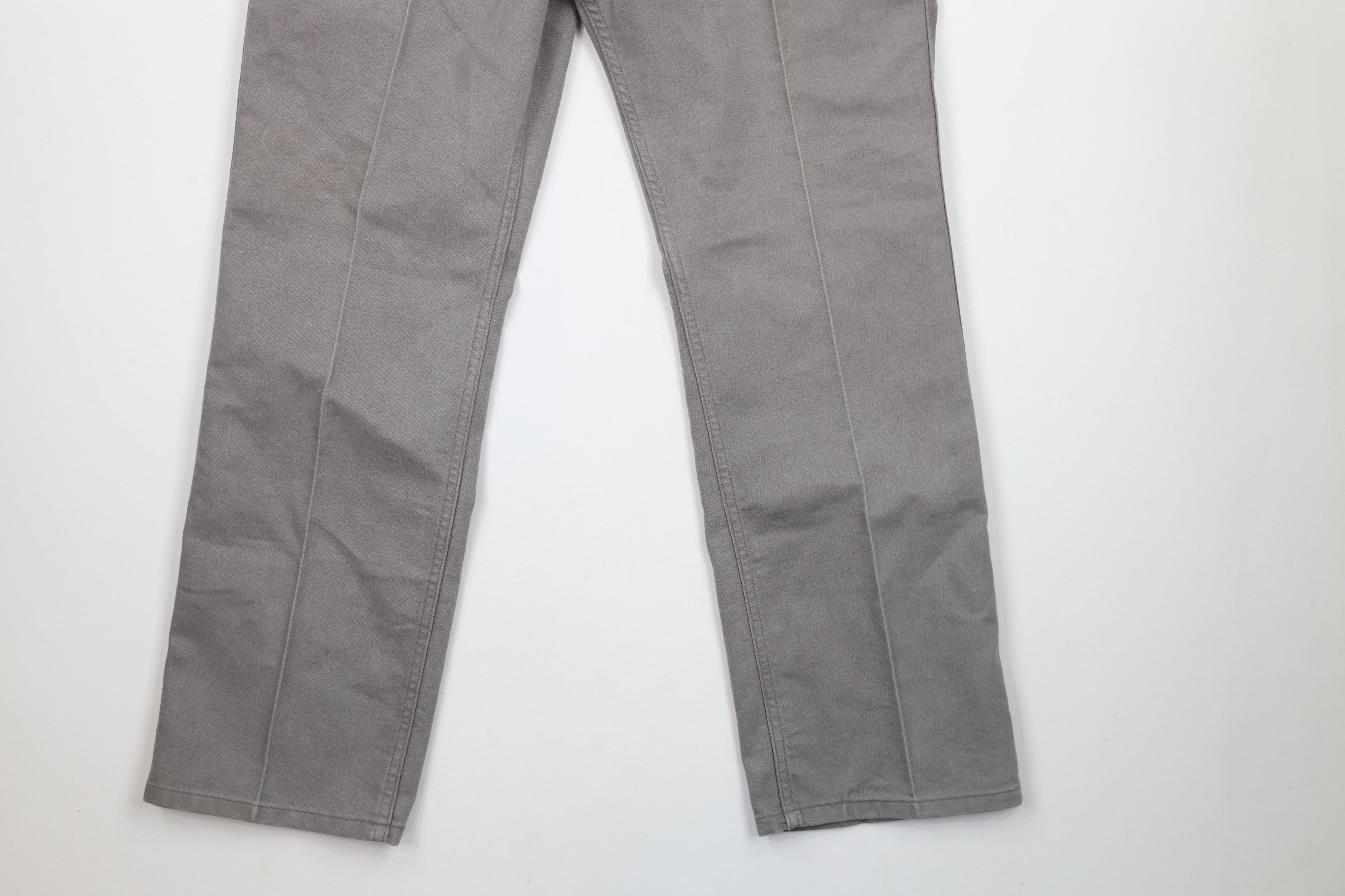 Levi's × Vintage Vintage 90s Levis Cotton Twill Flared Wide Leg Jeans Gray Size US 34 / EU 50 - 4 Thumbnail
