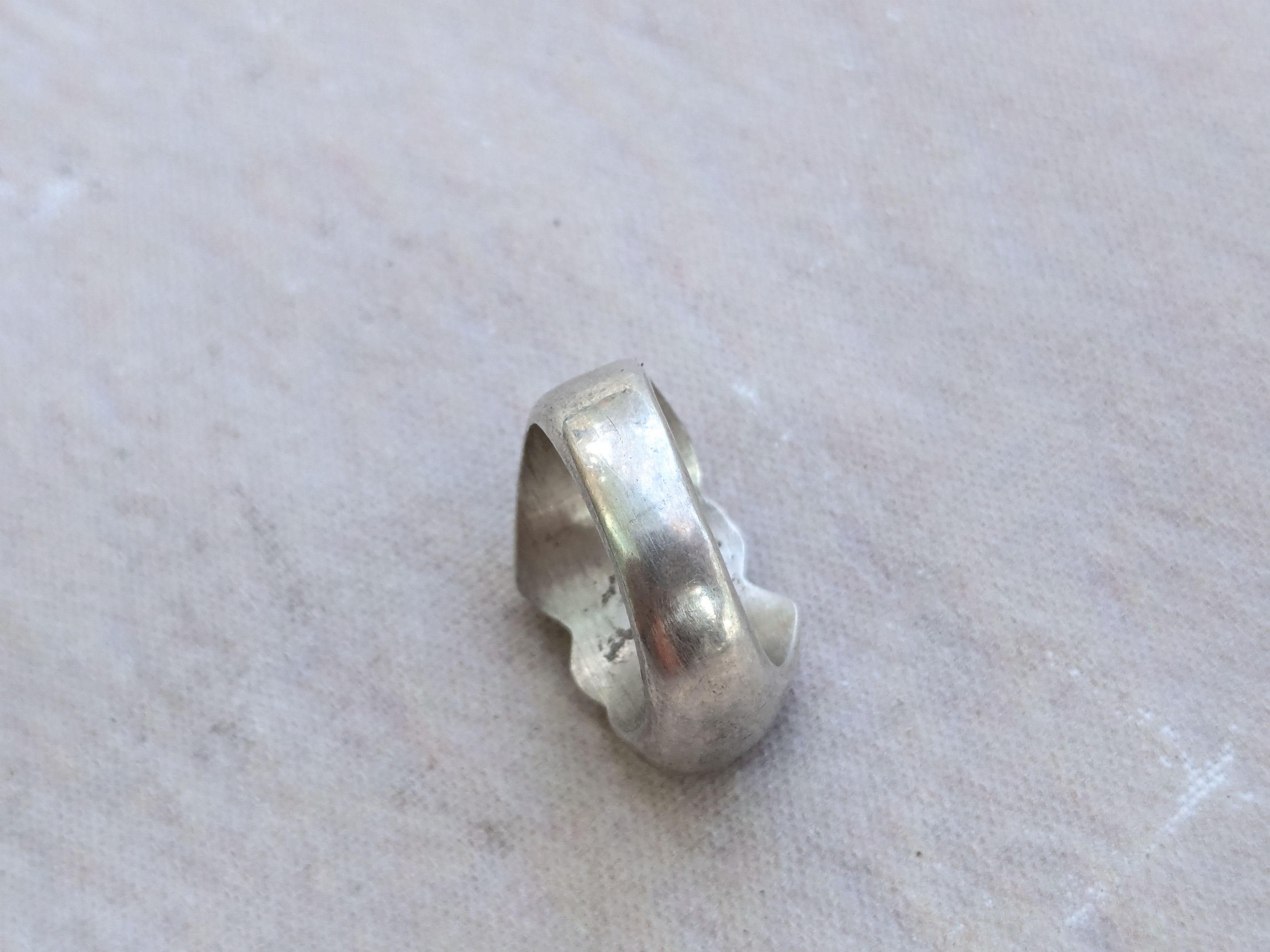 Jewelry Vintage Sterling Silver Ring Hearts 7.75 Taxco Mexico Size ONE SIZE - 9 Thumbnail