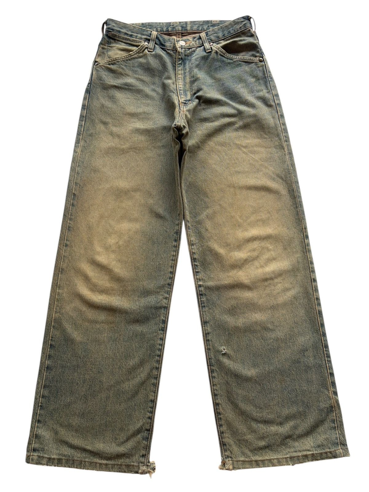 Kapital VINTAGE WRANGLER SELVEDGE BAGGY RUSTY DISTRESSED DENIM Size US 30 / EU 46 - 1 Thumbnail