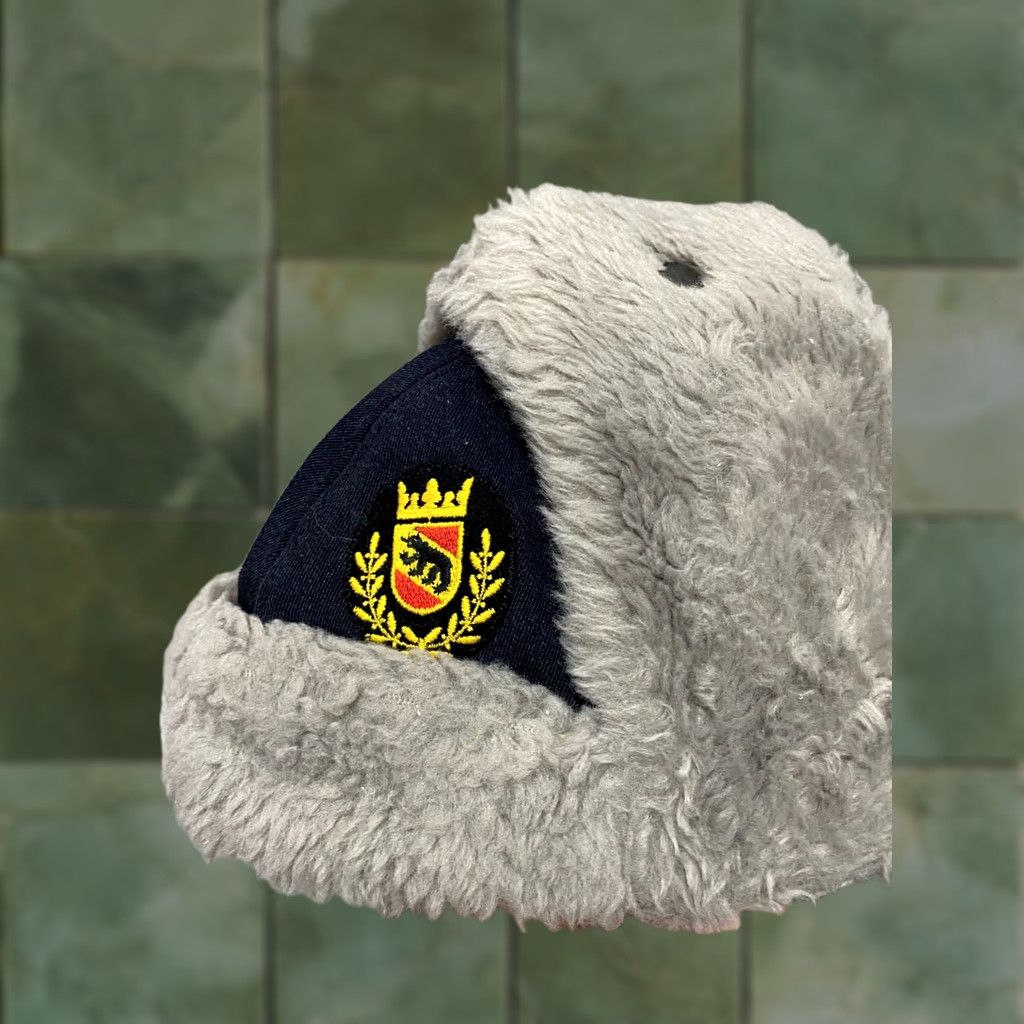 Vintage Louis Zimmermann AG Mutzenfabrik Bern Marzili Wool Hat 56 Gray - Swiss Army Bern Winter Wool Hat - 90s Style Mens Boys Mens Size ONE SIZE - 1 Thumbnail
