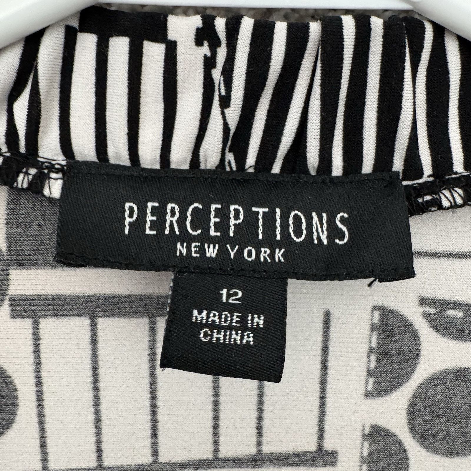 Other Perceptions Top Womens Size 12 Geometric Eclectic Artsy Size XL / US 12-14 / IT 48-50 - 5 Thumbnail