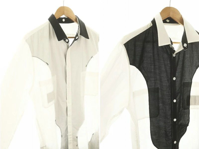 Yohji Yamamoto YOHJI YAMAMOTO POUR HOMME Spare collar shirt Size US L / EU 52-54 / 3 - 3 Thumbnail