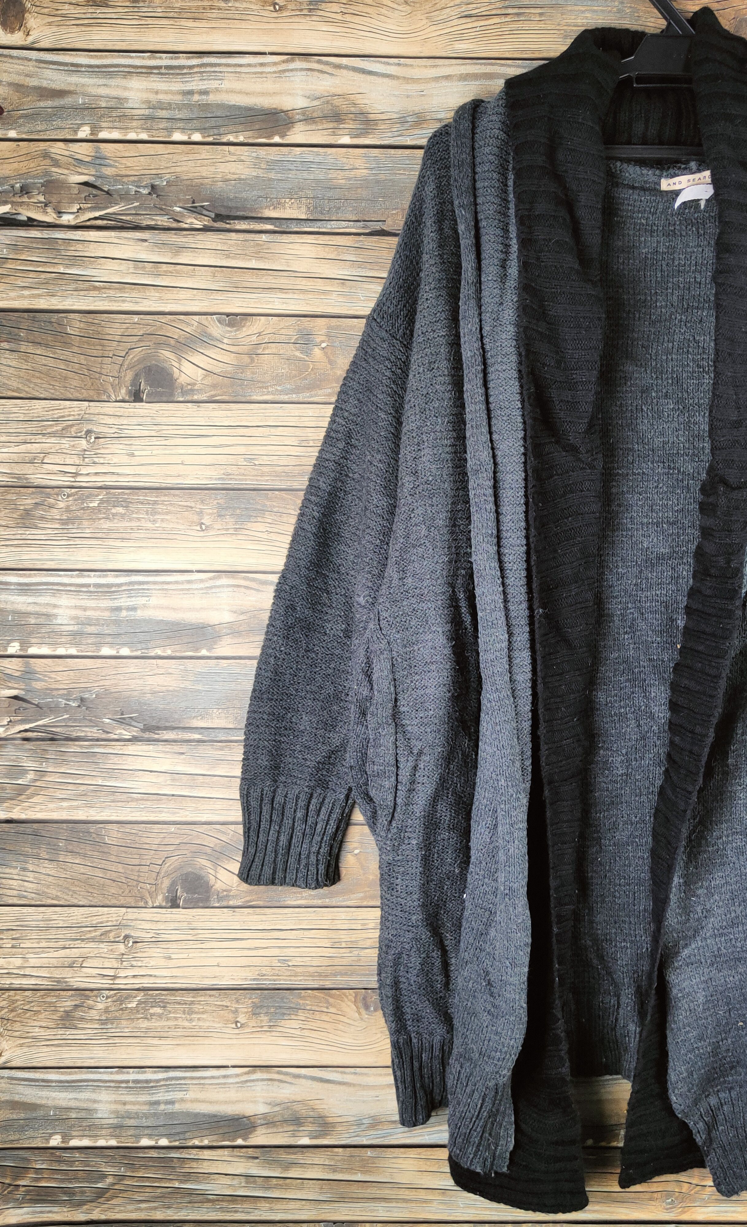 Japanese Brand DL And Search Dark Gray Knitwear Long Cardigans #46-600 Size US M / EU 48-50 / 2 - 3 Thumbnail