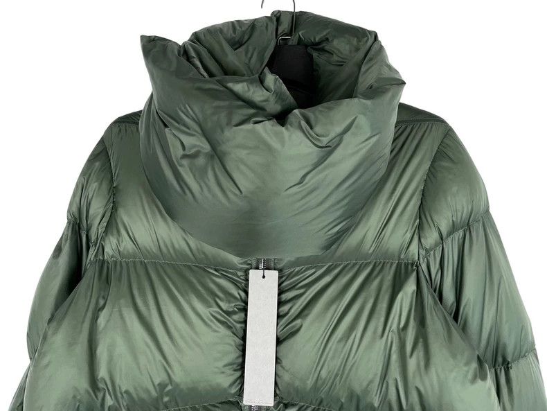 Rick Owens Rick Owens size 6 FW21 Green Neck Profile Down Jacket Size US M / EU 48-50 / 2 - 3 Thumbnail