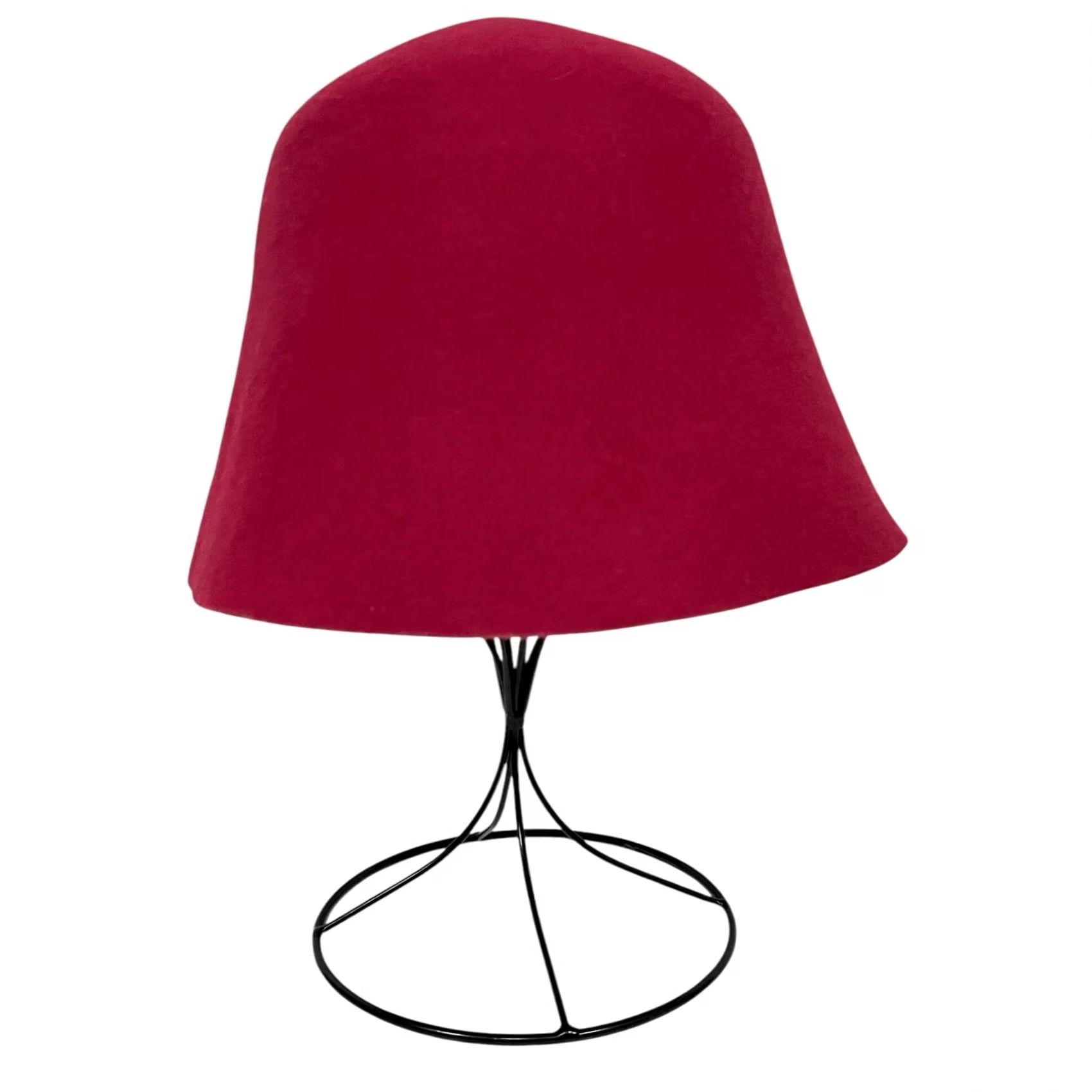 Anthropologie VINTAGE Anthropologie Bucket Hat Wool Felt Pink Women’s One Size Women Pink Felt 100% Wool Bucket Hat Womens Size ONE SIZE - 4 Thumbnail